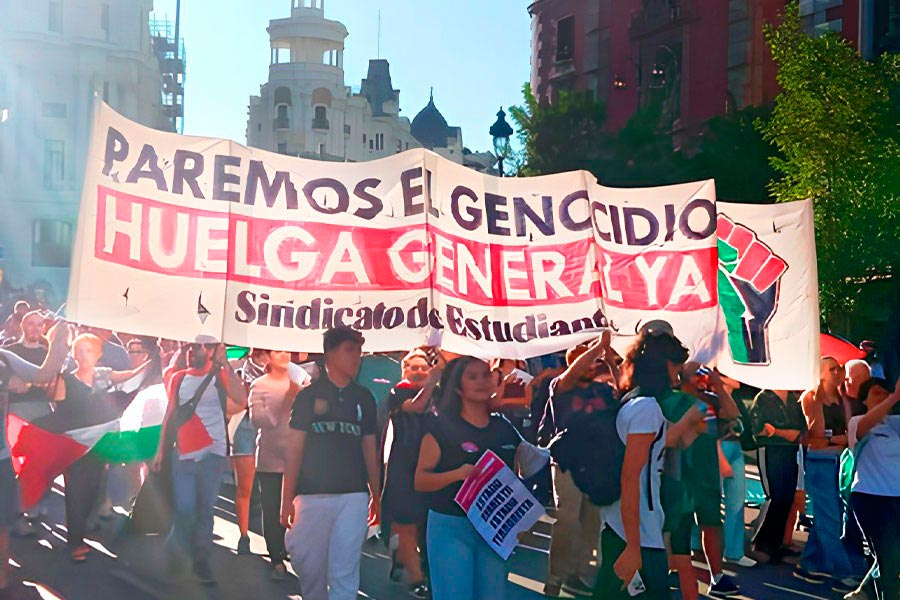 Esta Vuelta la ha ganado Palestina. ¡Más de 100.000 manifestantes en Madrid derrotamos al sionismo!