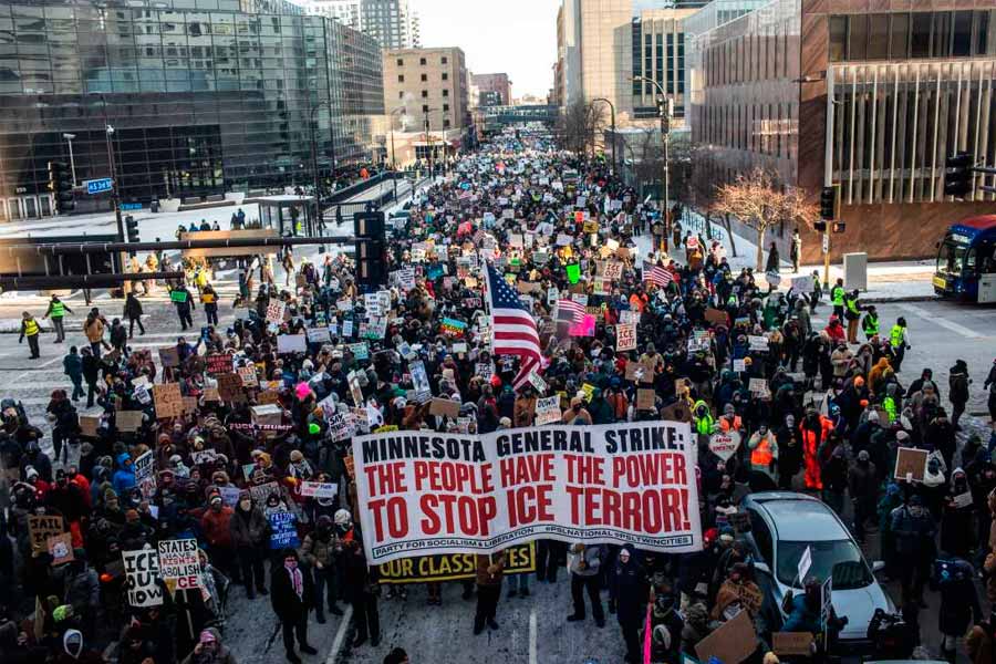 Millones de personas se levantan contra Trump y el terror del ICE en EEUU