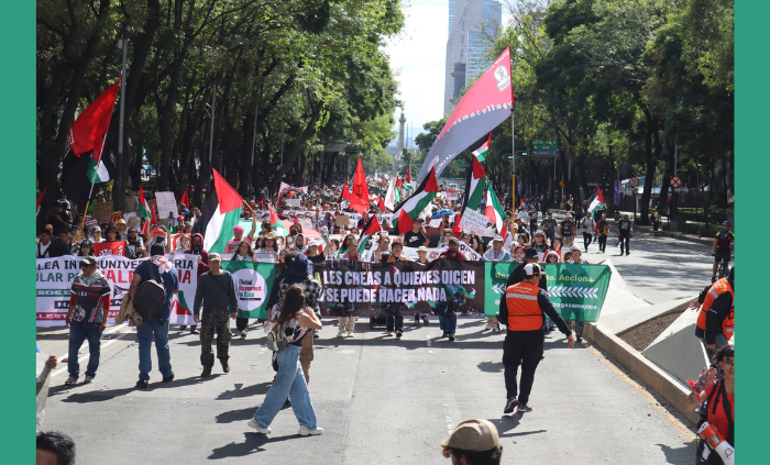 Gran participación en la manifestación por Palestina del 17 de agosto. La clase trabajadora y la juventud de México en pie contra el holocausto organizado por Trump y Netanyahu 